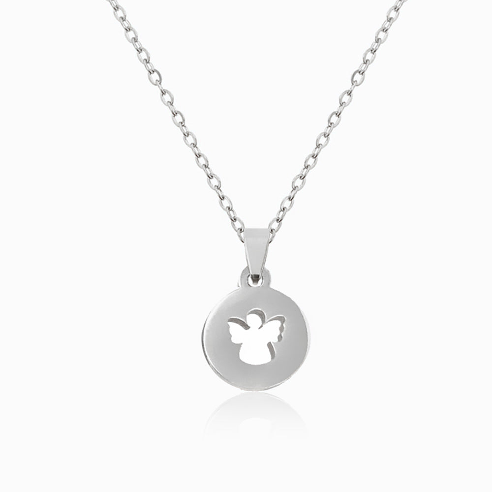 Colar Anjo Minimalista em Aço Inoxidável