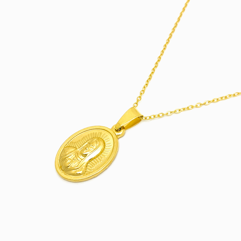 Colar Nossa Senhora em Aço Inoxidável