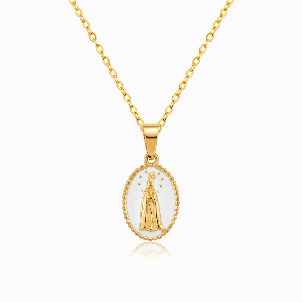 Colar Nossa Senhora em Aço Inoxidável