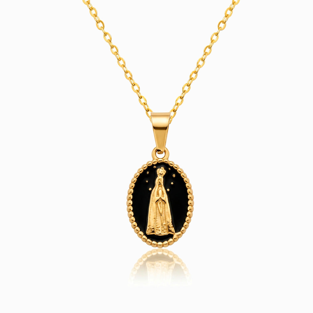 Colar Nossa Senhora em Aço Inoxidável