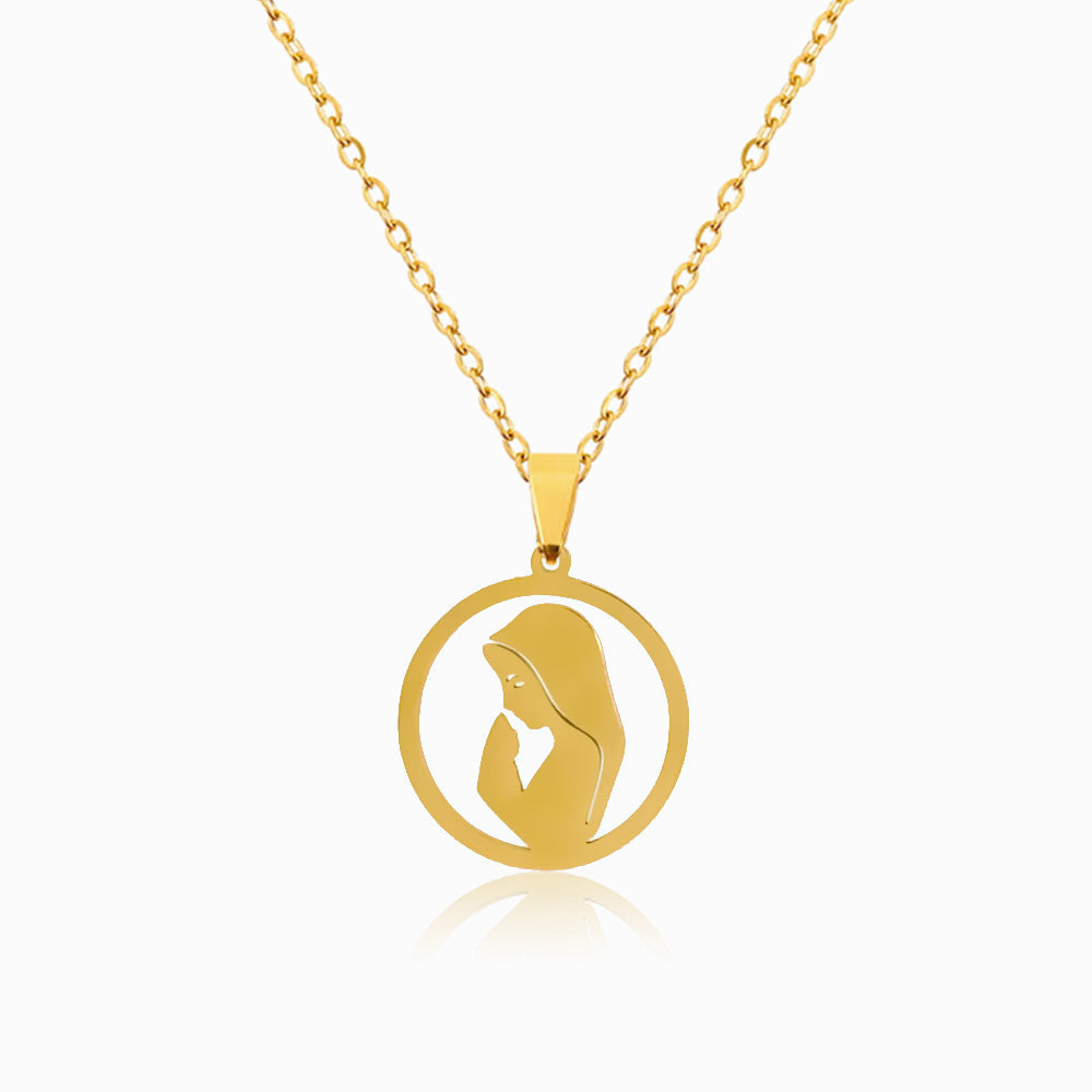 Colar Nossa Senhora em Aço Inoxidável
