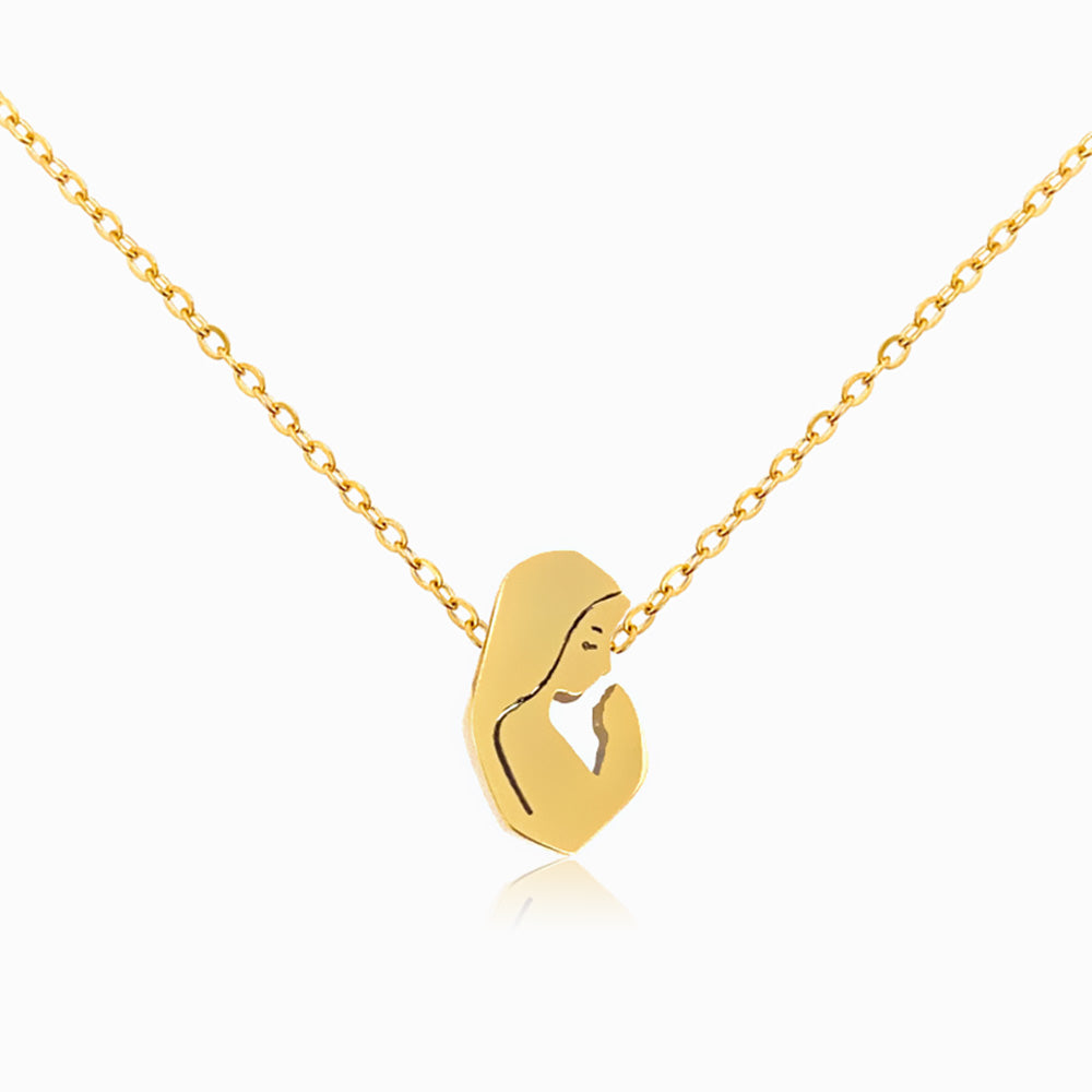 Colar Nossa Senhora em Aço Inoxidável
