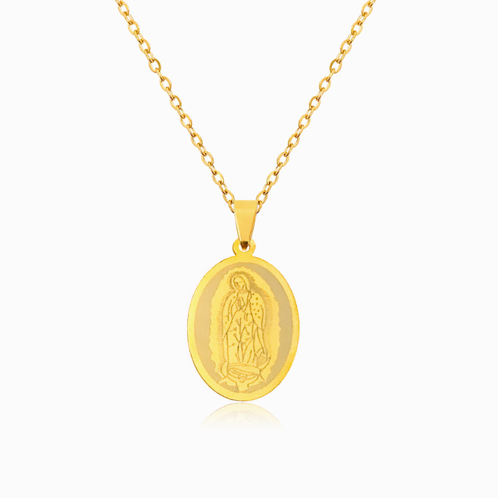 Colar Nossa Senhora em Aço Inoxidável
