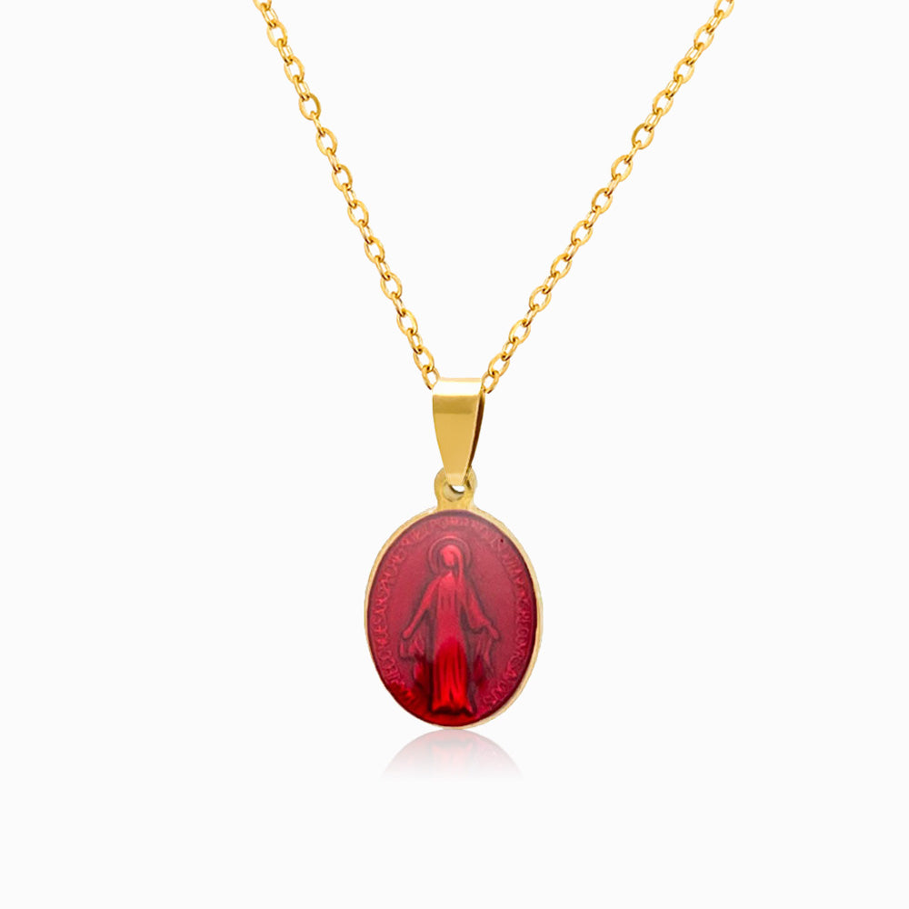 Colar Nossa Senhora em Aço Inoxidável