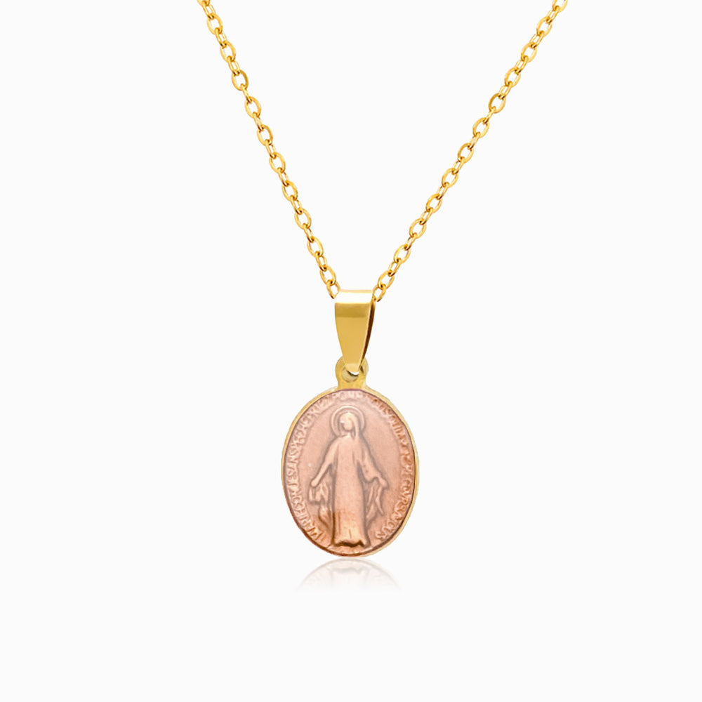 Colar Nossa Senhora em Aço Inoxidável