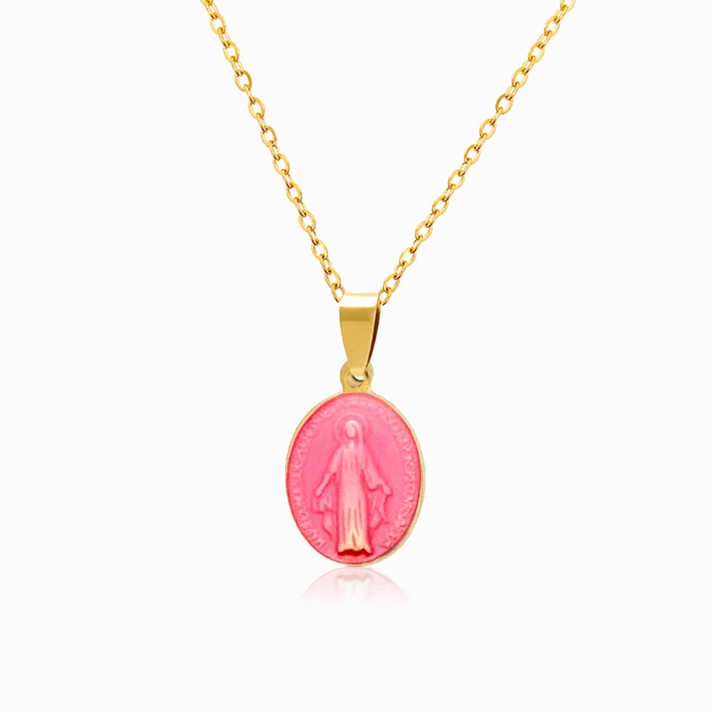 Colar Nossa Senhora em Aço Inoxidável