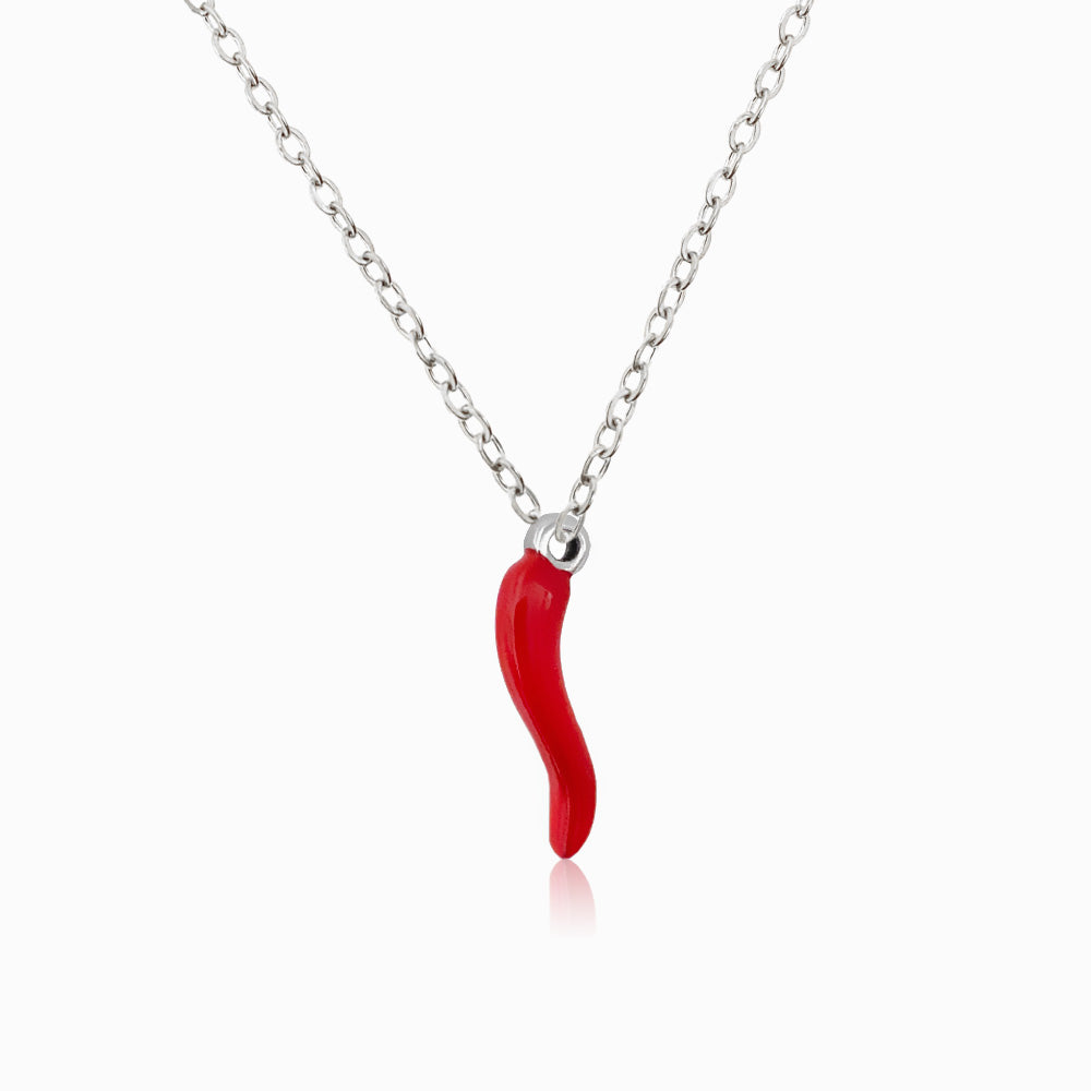 Colar Piri-piri em Aço Inoxidável e Esmalte