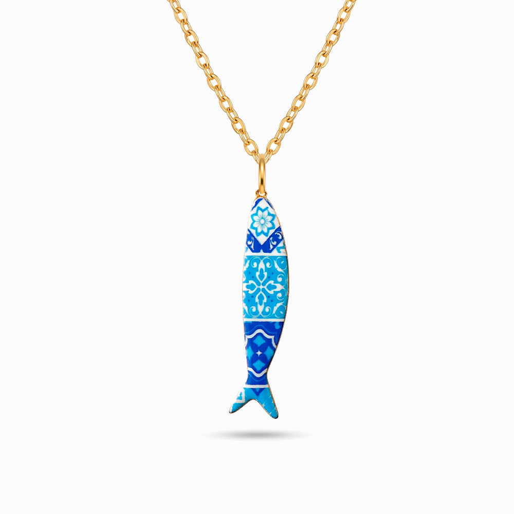 Colar Sardinha em Aço Inoxidável