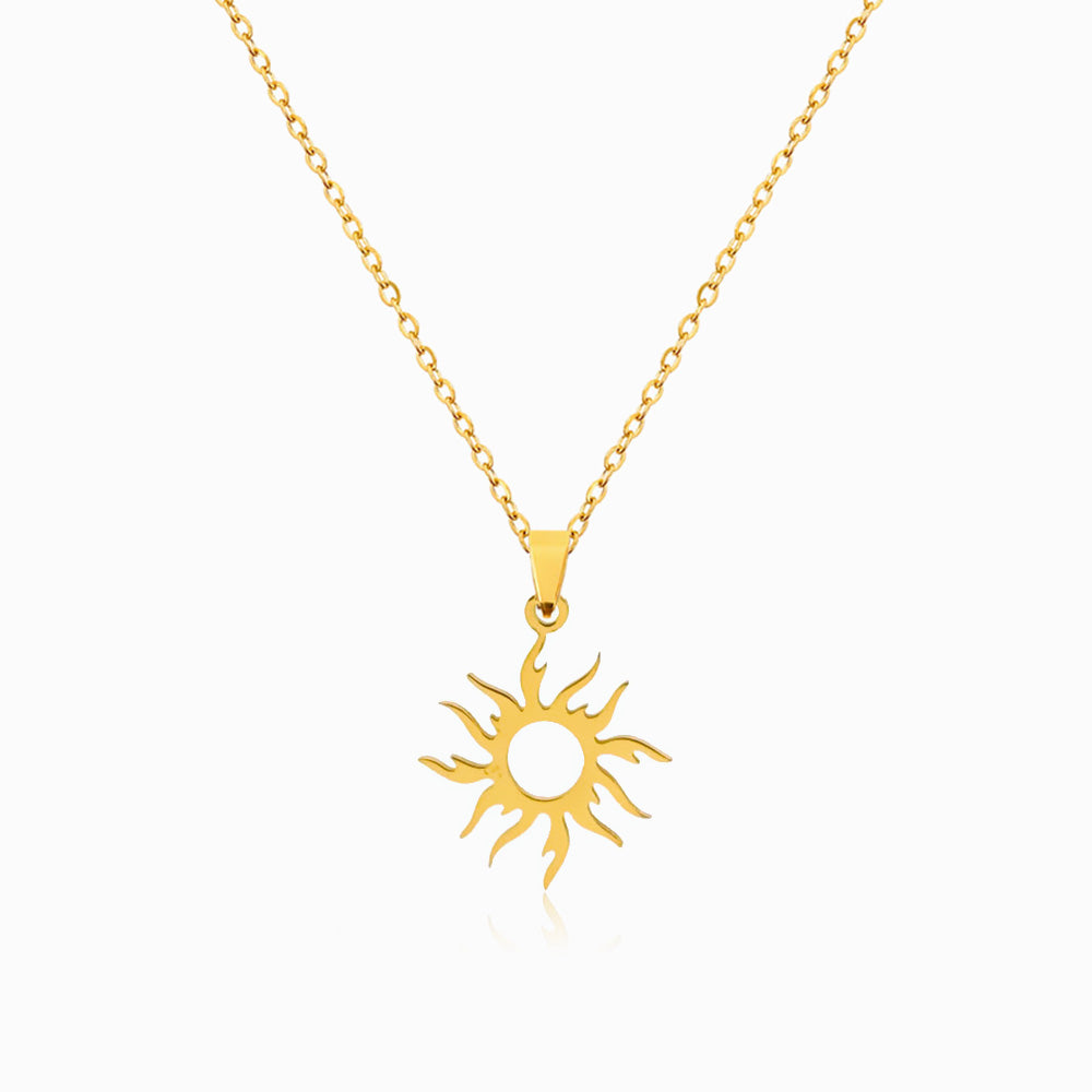 Colar Sol em Aço Inoxidável