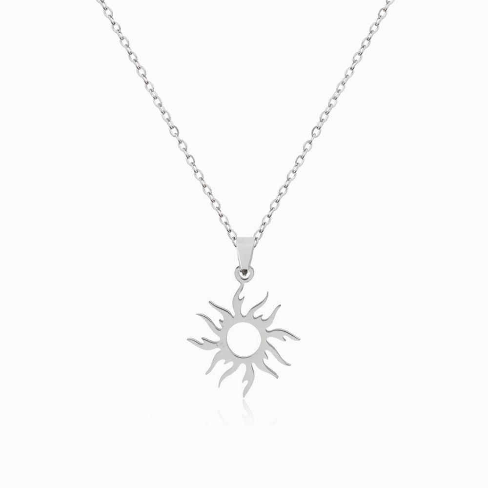 Colar Sol em Aço Inoxidável