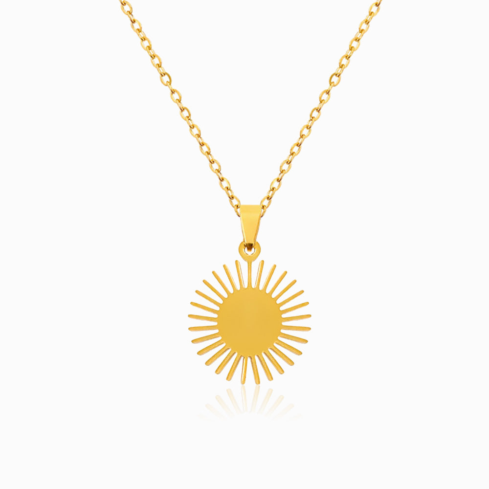 Colar Sol em Aço Inoxidável
