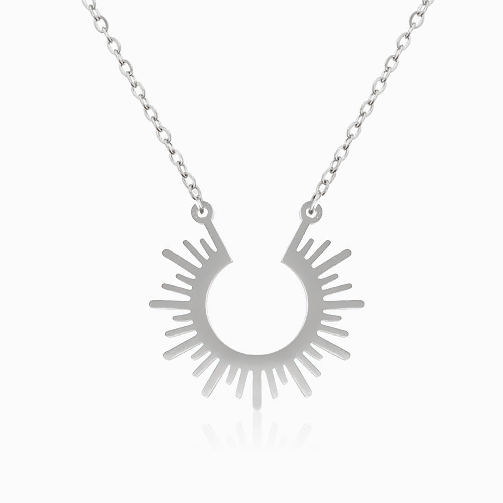 Colar Sol em Aço Inoxidável
