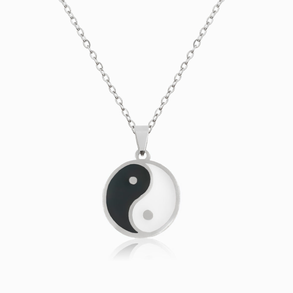 Colar Yin Yang em Aço Inoxidável