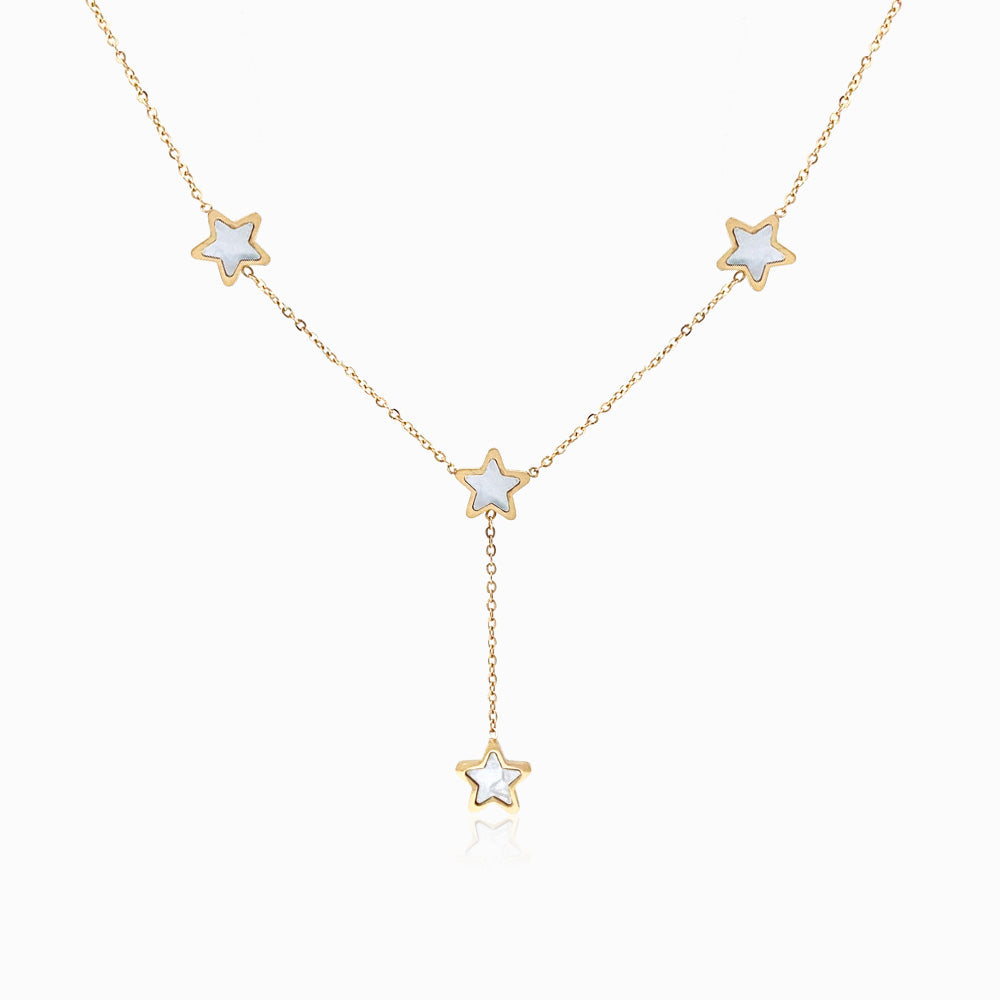 Colar com Estrelas em Aço Inoxidável