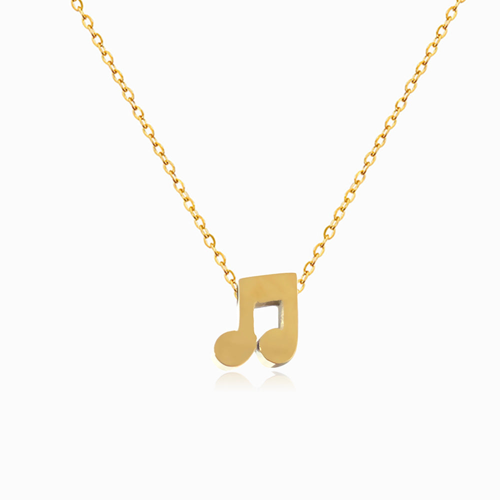 Colar Nota Musical em Aço Inoxidável