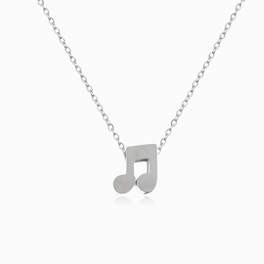 Colar Nota Musical em Aço Inoxidável