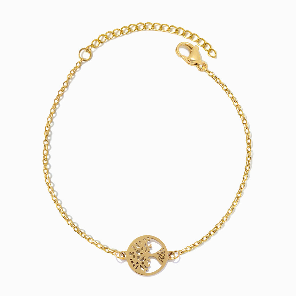 Pulseira Árvore da Vida em Aço Inoxidável