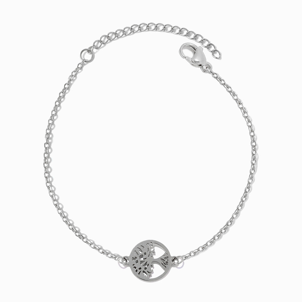 Pulseira Árvore da Vida em Aço Inoxidável