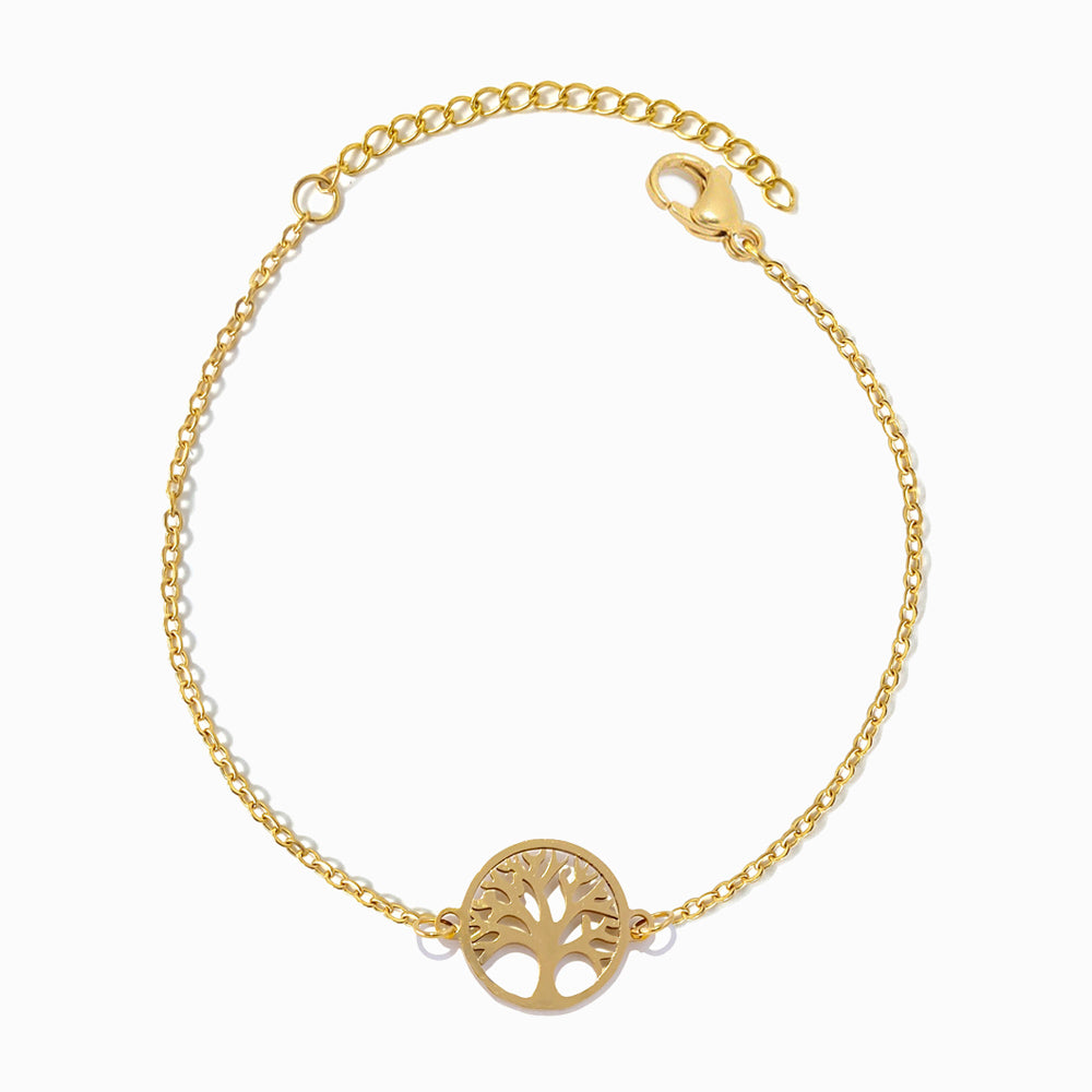 Pulseira Árvore da Vida em Aço Inoxidável