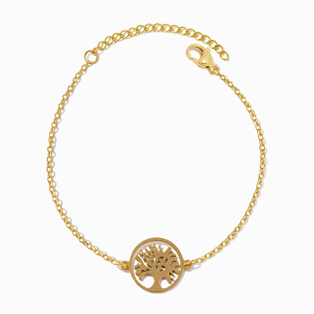 Pulseira Árvore da Vida em Aço Inoxidável