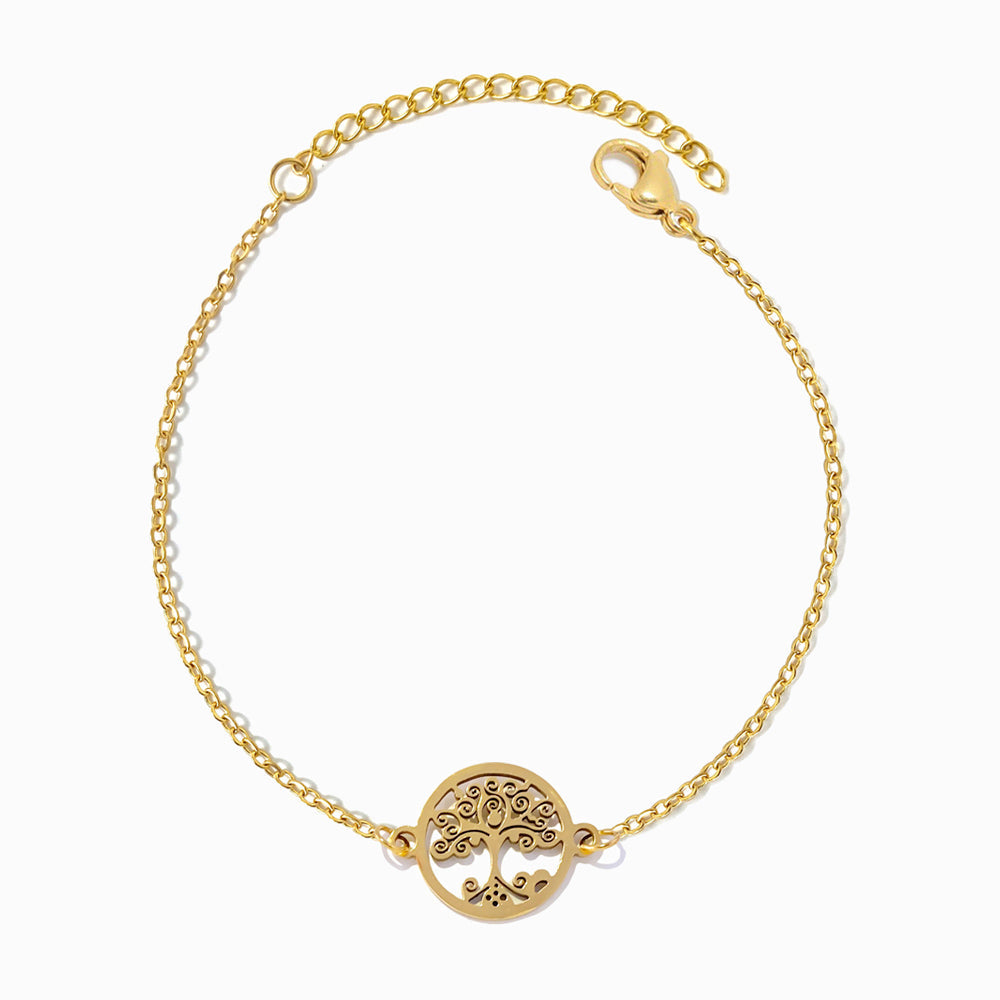 Pulseira Árvore da Vida em Aço Inoxidável