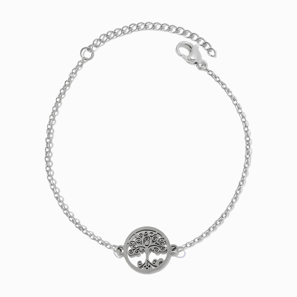 Pulseira Árvore da Vida em Aço Inoxidável