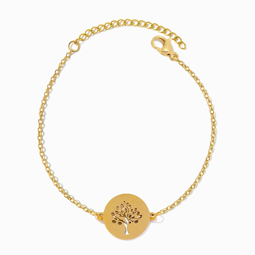 Pulseira Árvore da Vida em Aço Inoxidável