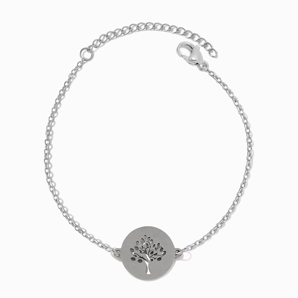 Pulseira Árvore da Vida em Aço Inoxidável