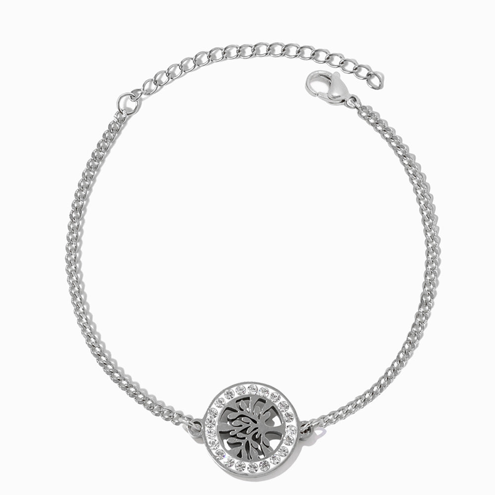 Pulseira Árvore da Vida em Aço Inoxidável