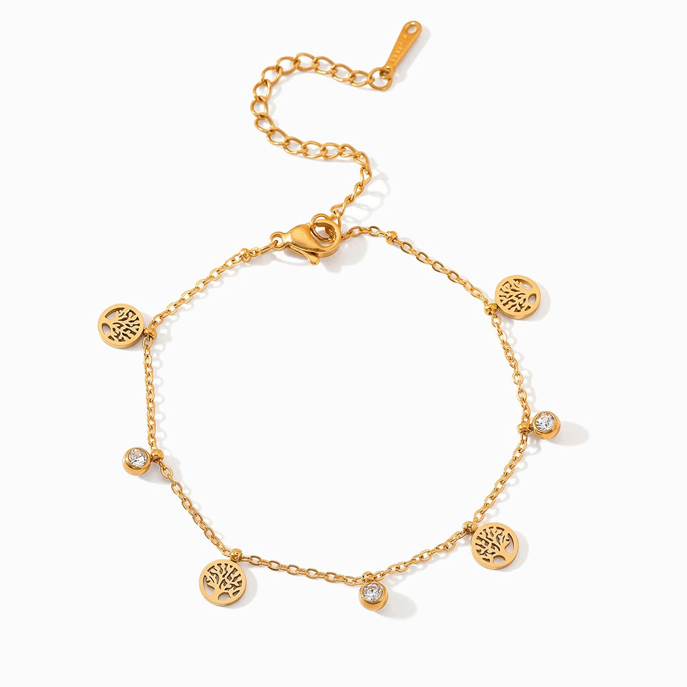 Pulseira Árvore da Vida em Aço Inoxidável