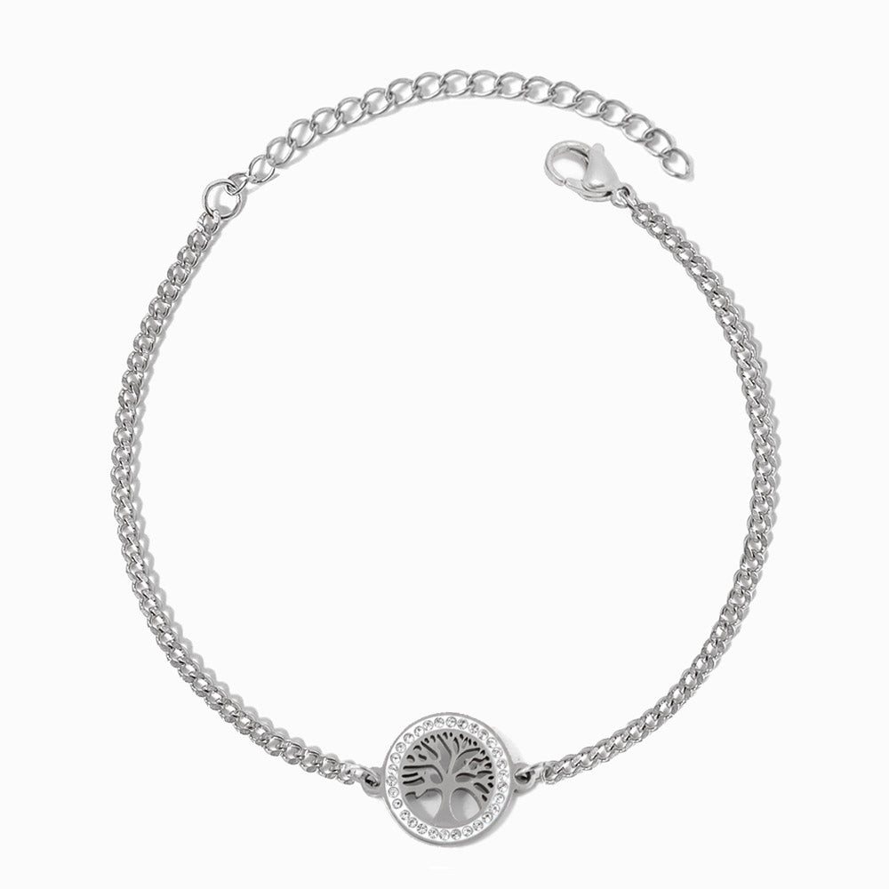 Pulseira Árvore da Vida em Aço Inoxidável