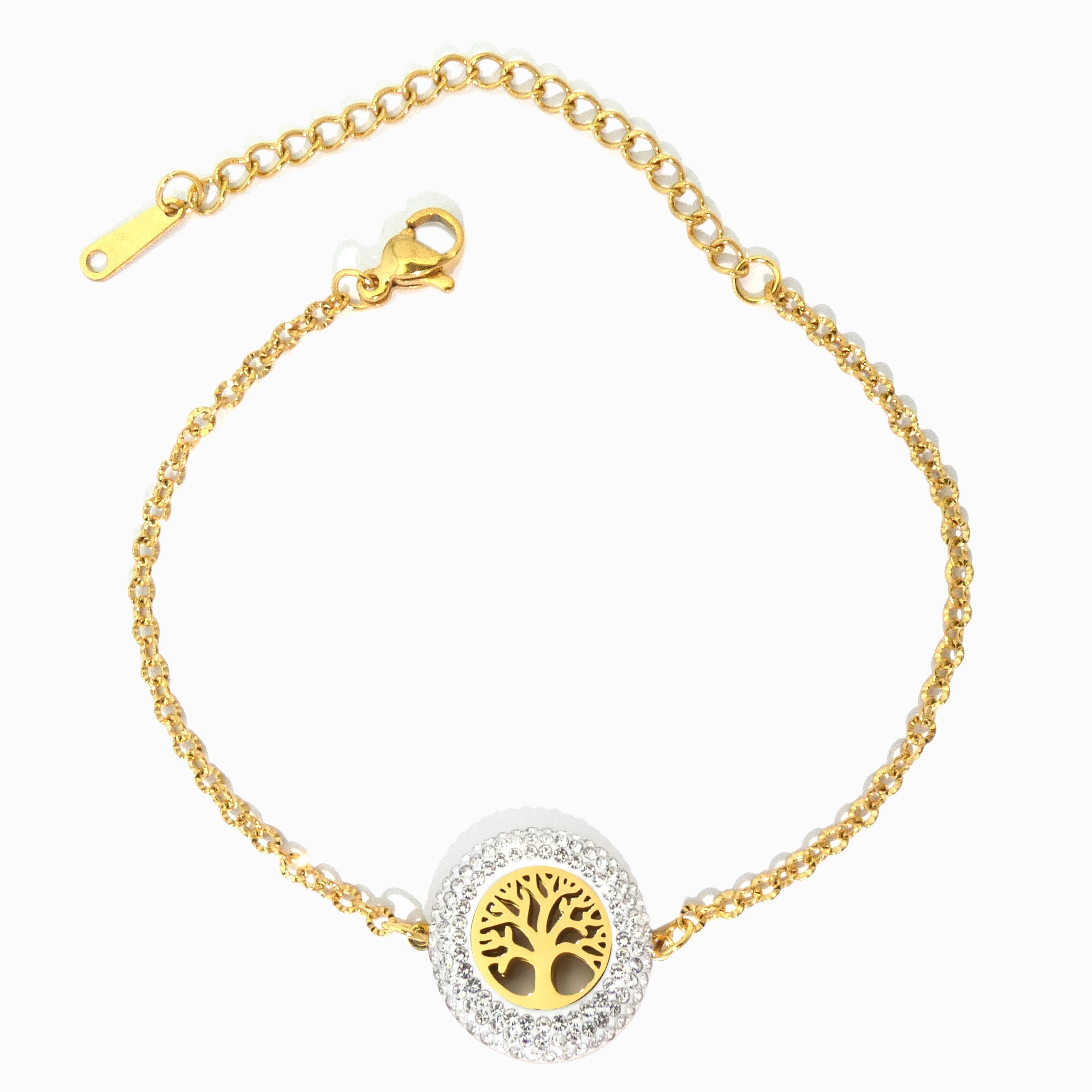 Pulseira Árvore da Vida em Aço Inoxidável