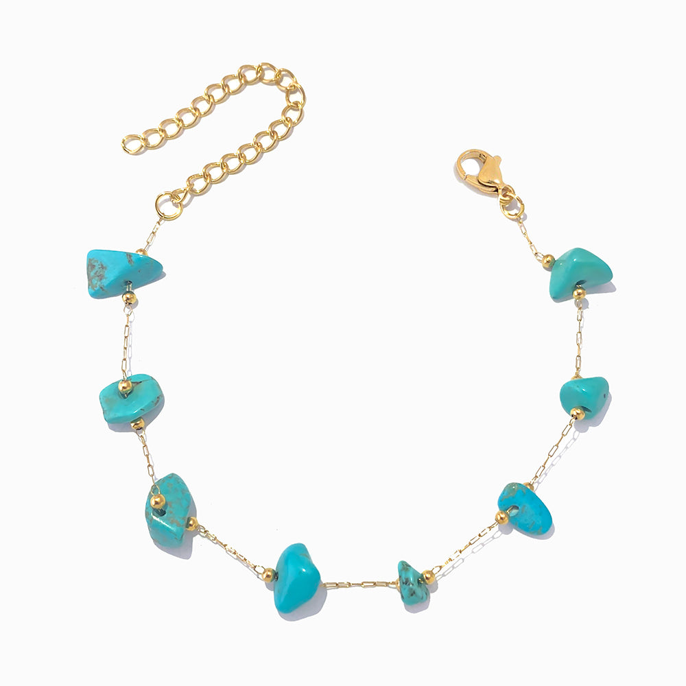 Pulseira Howlita em Aço Inoxidável