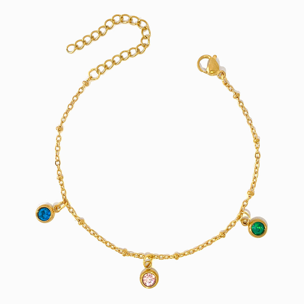 Pulseira Colorida em Aço Inoxidável