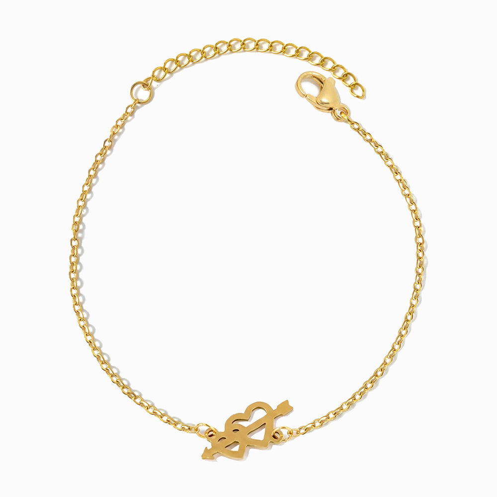 Pulseira Coração em Aço Inoxidável