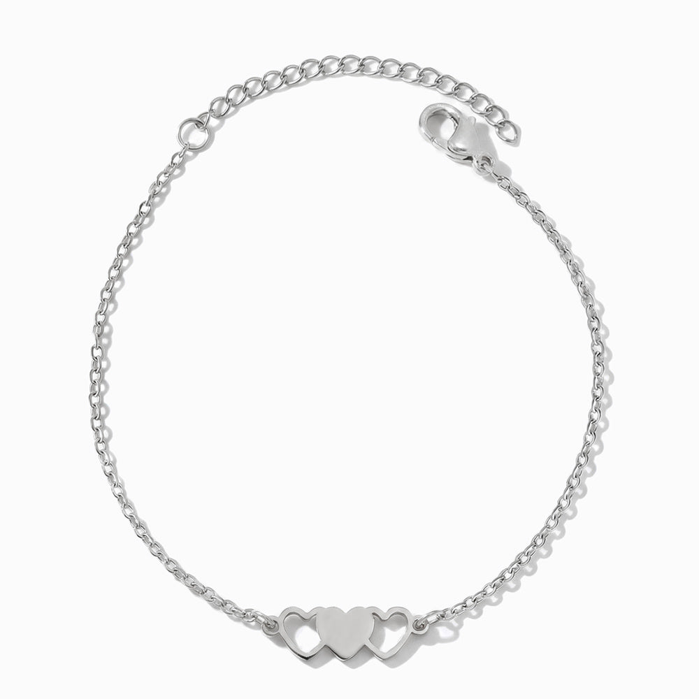 Pulseira Coração em Aço Inoxidável