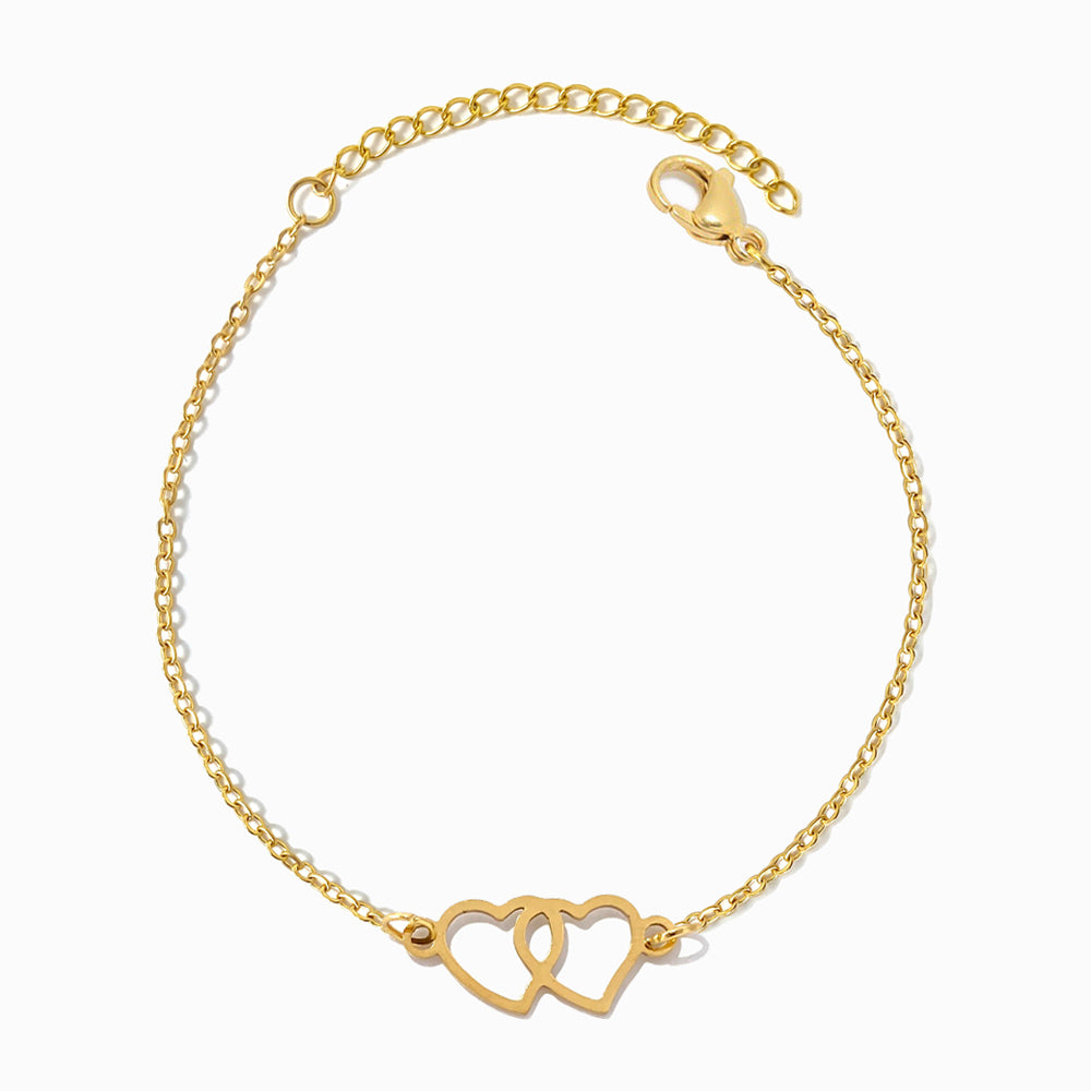 Pulseira Coração em Aço Inoxidável