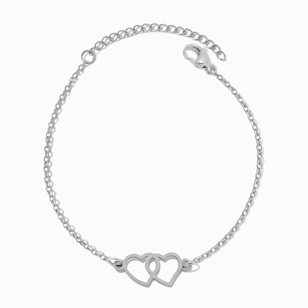 Pulseira Coração em Aço Inoxidável