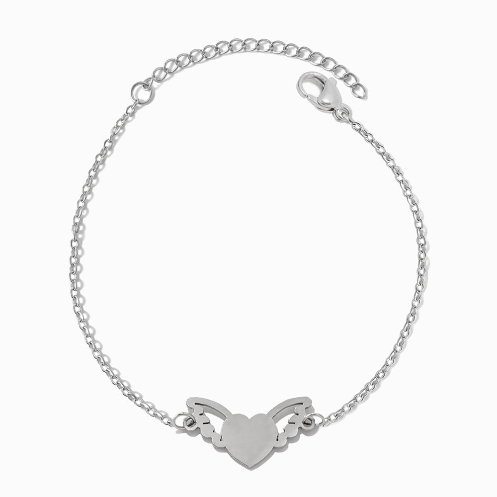 Pulseira Coração em Aço Inoxidável