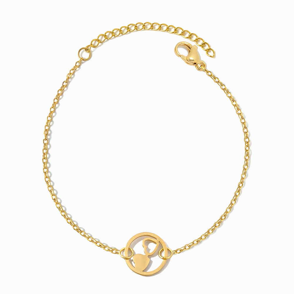 Pulseira Coração em Aço Inoxidável