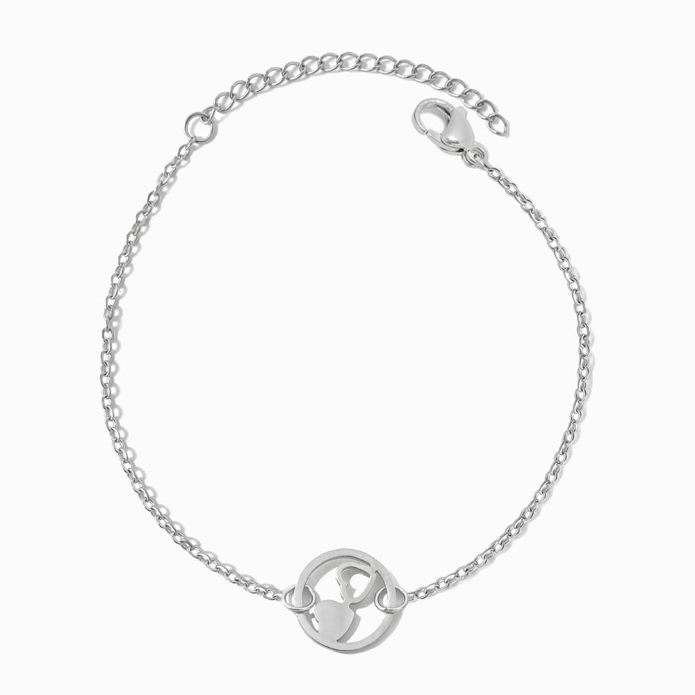 Pulseira Coração em Aço Inoxidável