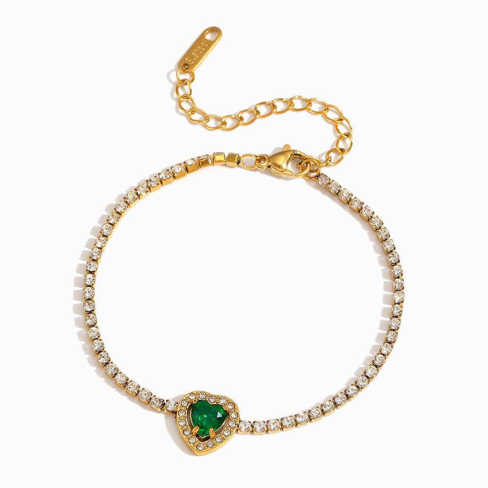 Pulseira Coração em Aço Inoxidável