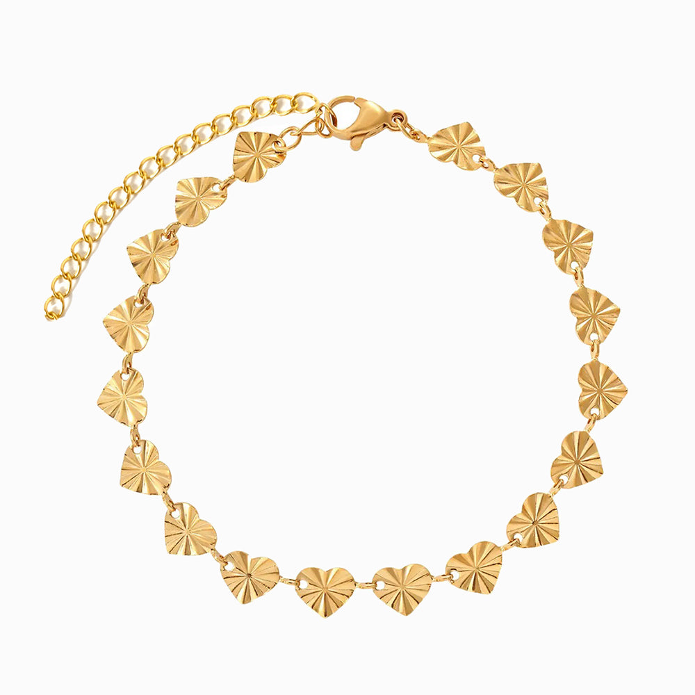 Pulseira Coração em Aço Inoxidável