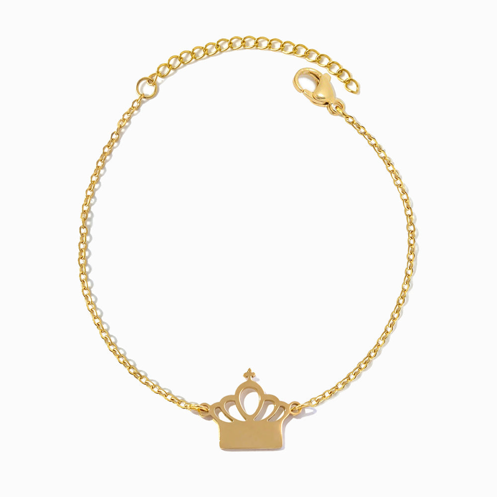 Pulseira Coroa em Aço Inoxidável