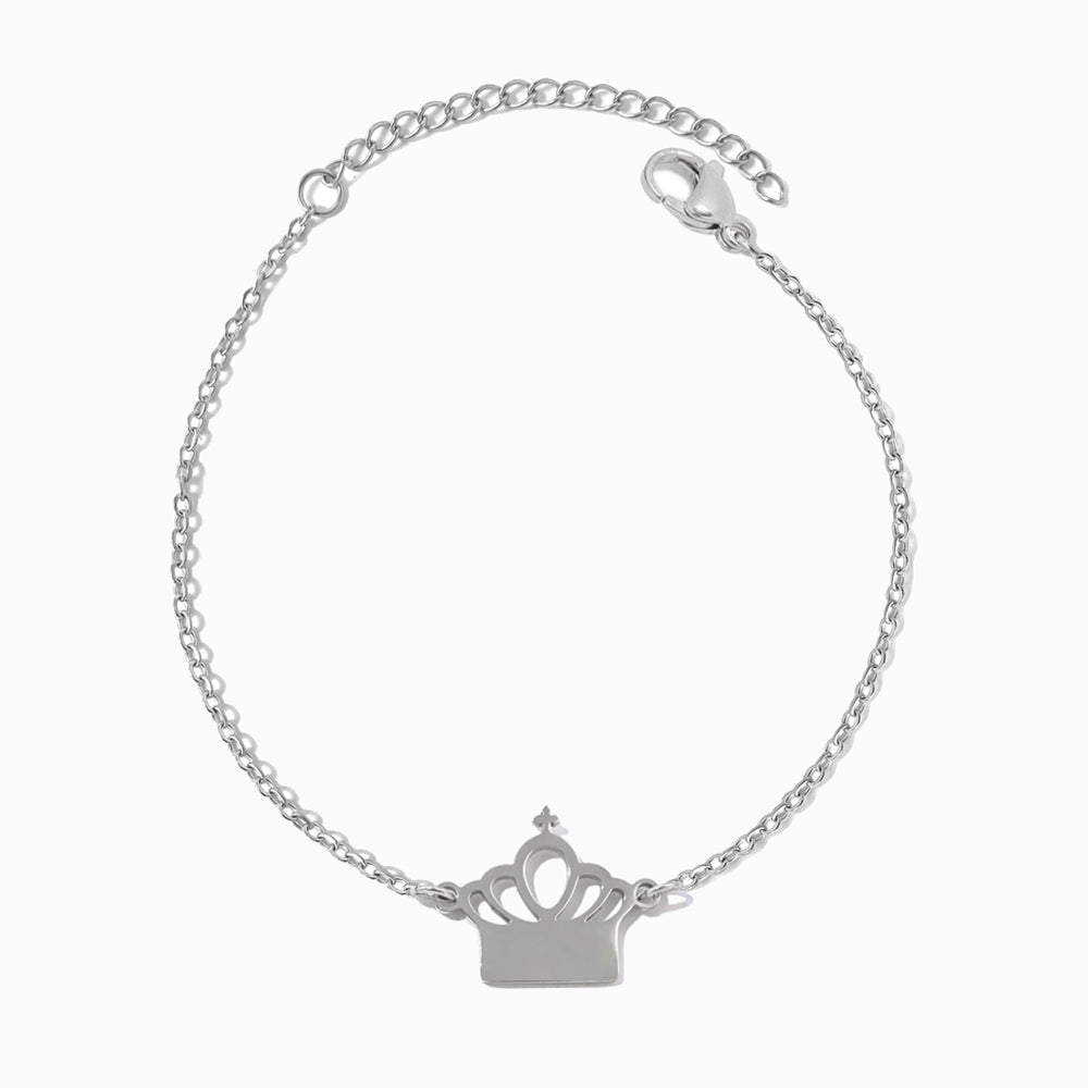 Pulseira Coroa em Aço Inoxidável