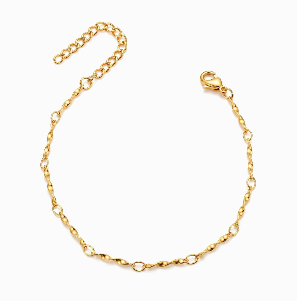 Pulseira de Corrente em Aço Inoxidável