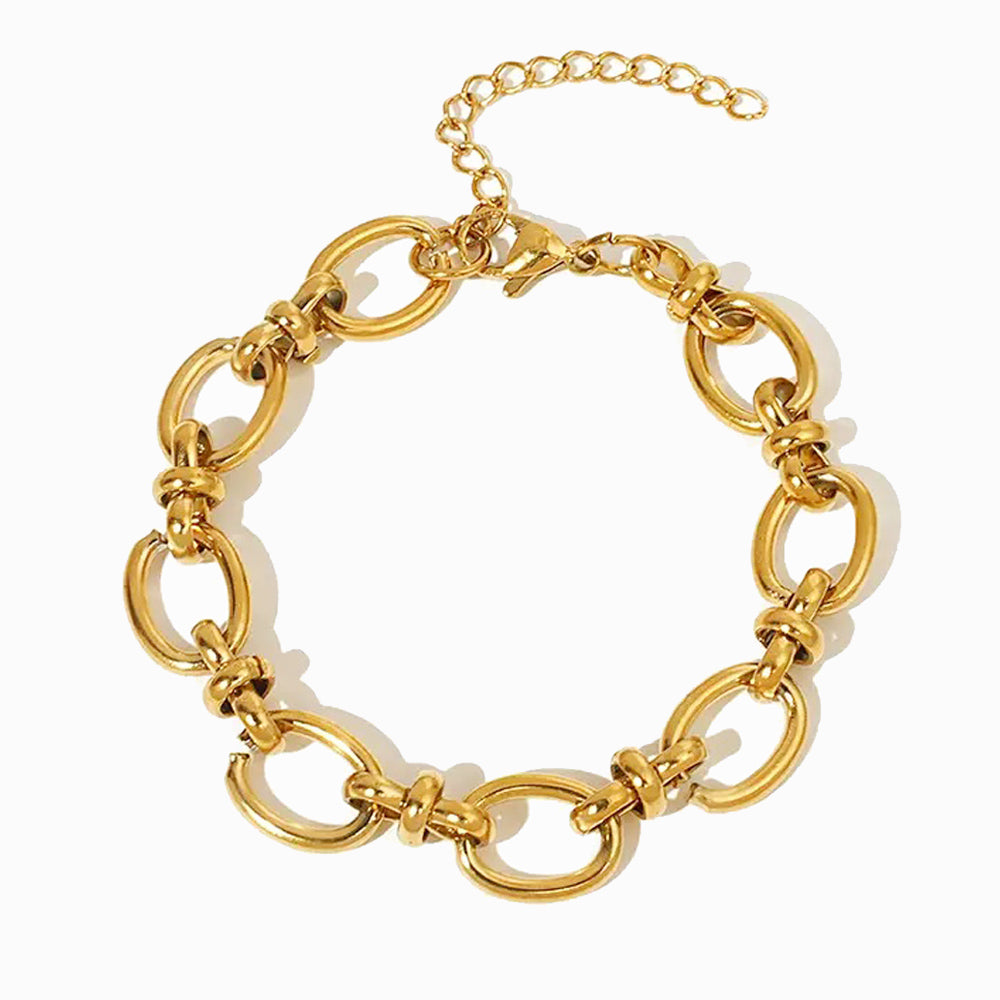 Pulseira Hip Hop em Aço Inoxidável