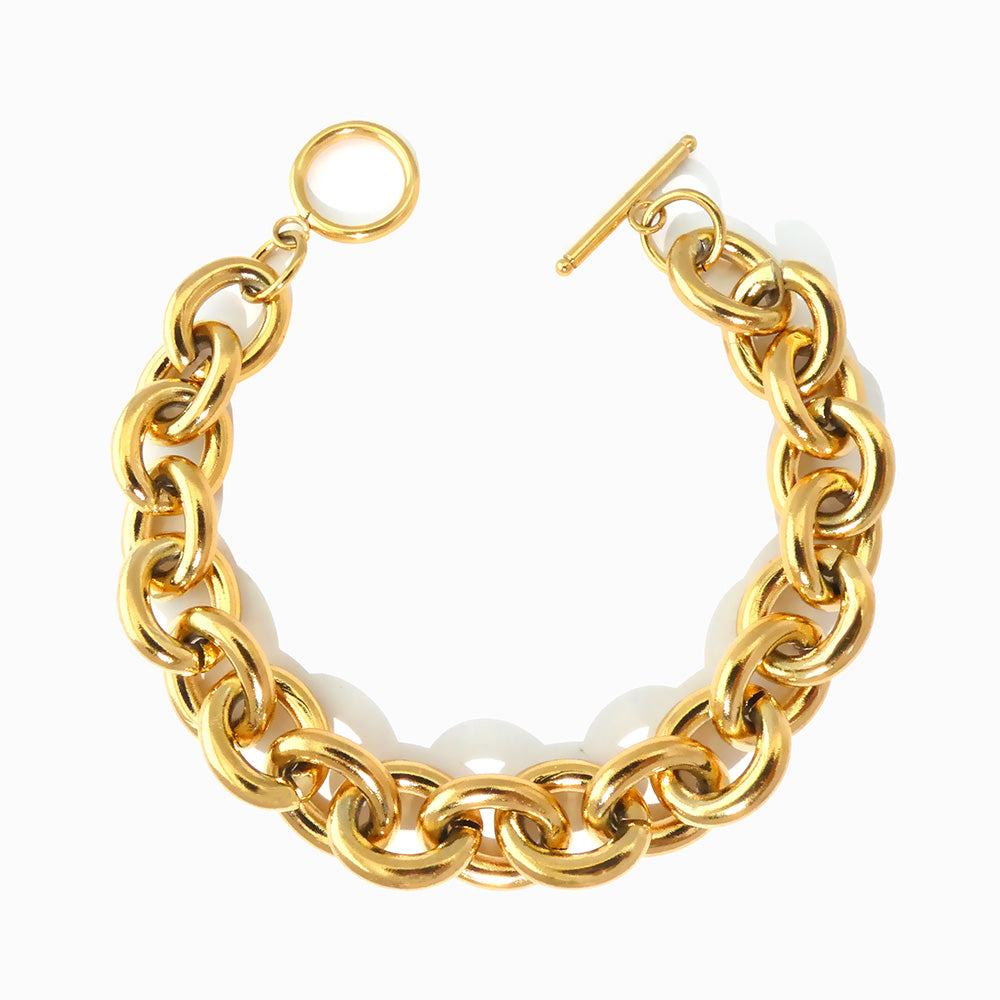 Pulseira Hip Hop em Aço Inoxidável