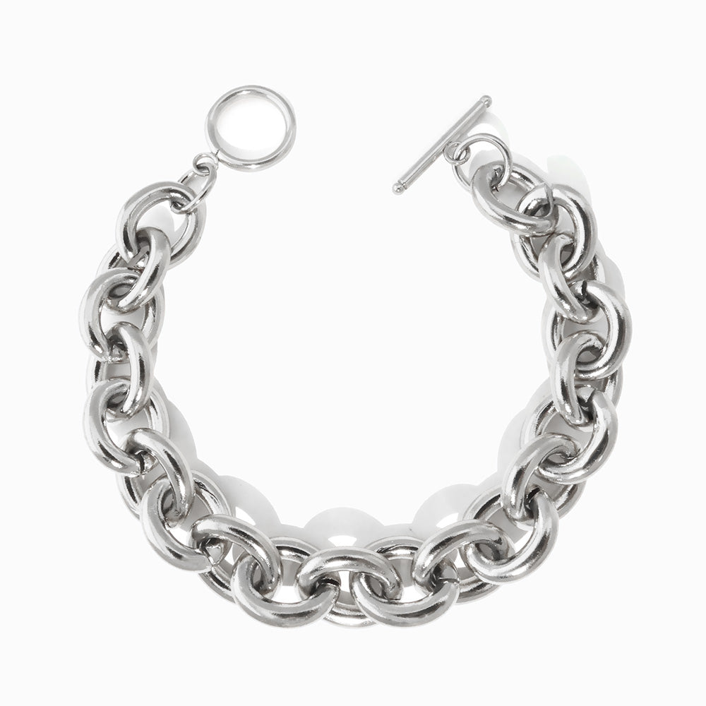 Pulseira Hip Hop em Aço Inoxidável