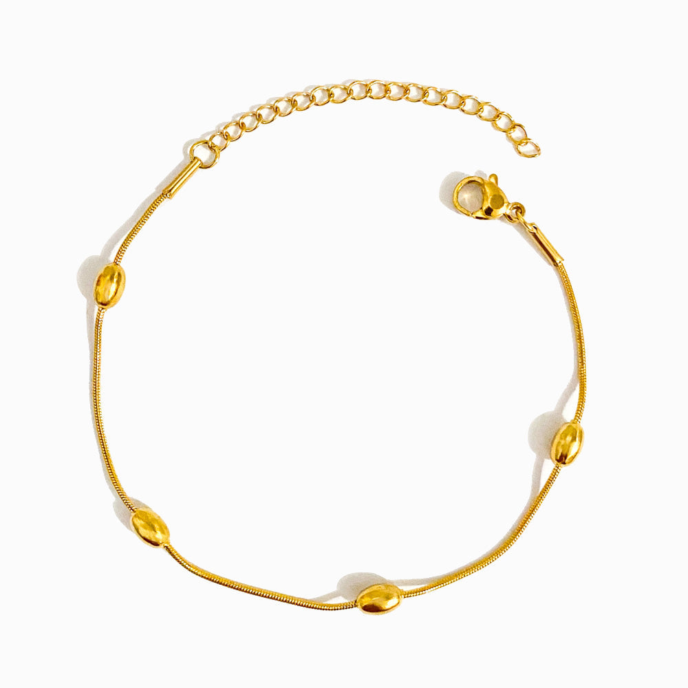 Pulseira Malha Snake em Aço Inoxidável